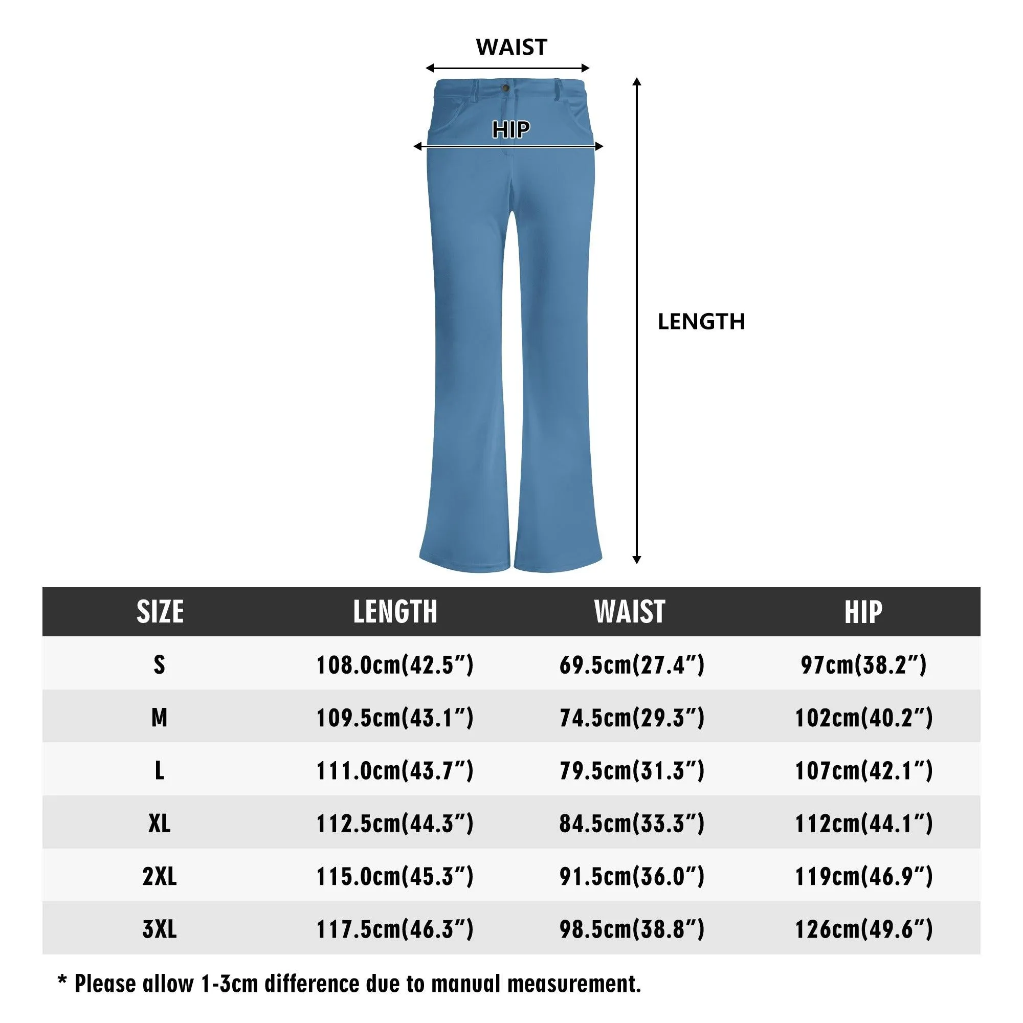 Pinsa Blue Flared Pants