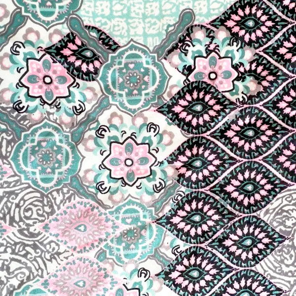 Poppy Patchwork Poncho
