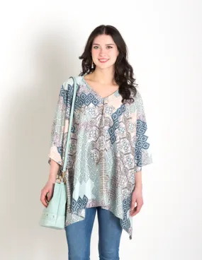 Poppy Patchwork Poncho