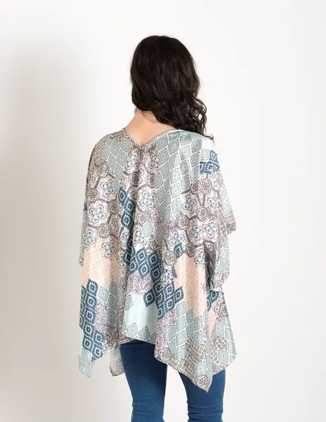 Poppy Patchwork Poncho