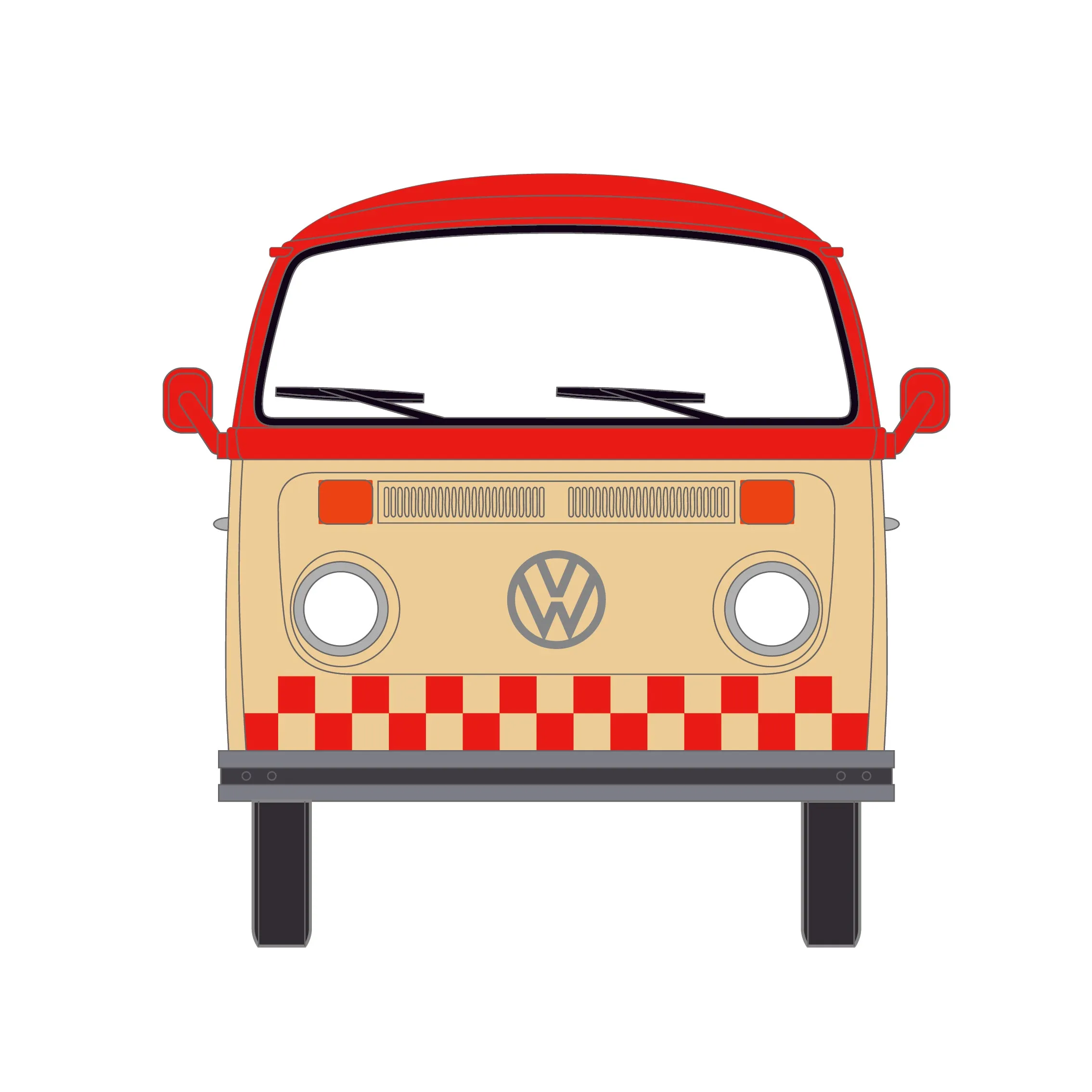 PRE-ORDER 1975 Volkswagen Type 2 (T2B) - Food Truck (Blue Collar Collection Series 14) Diecast 1:64 Scale Model - Greenlight 35300C