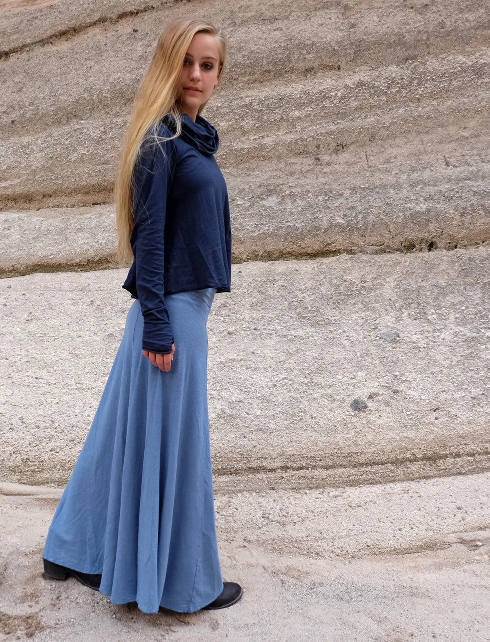 Princess Seam Long Skirt