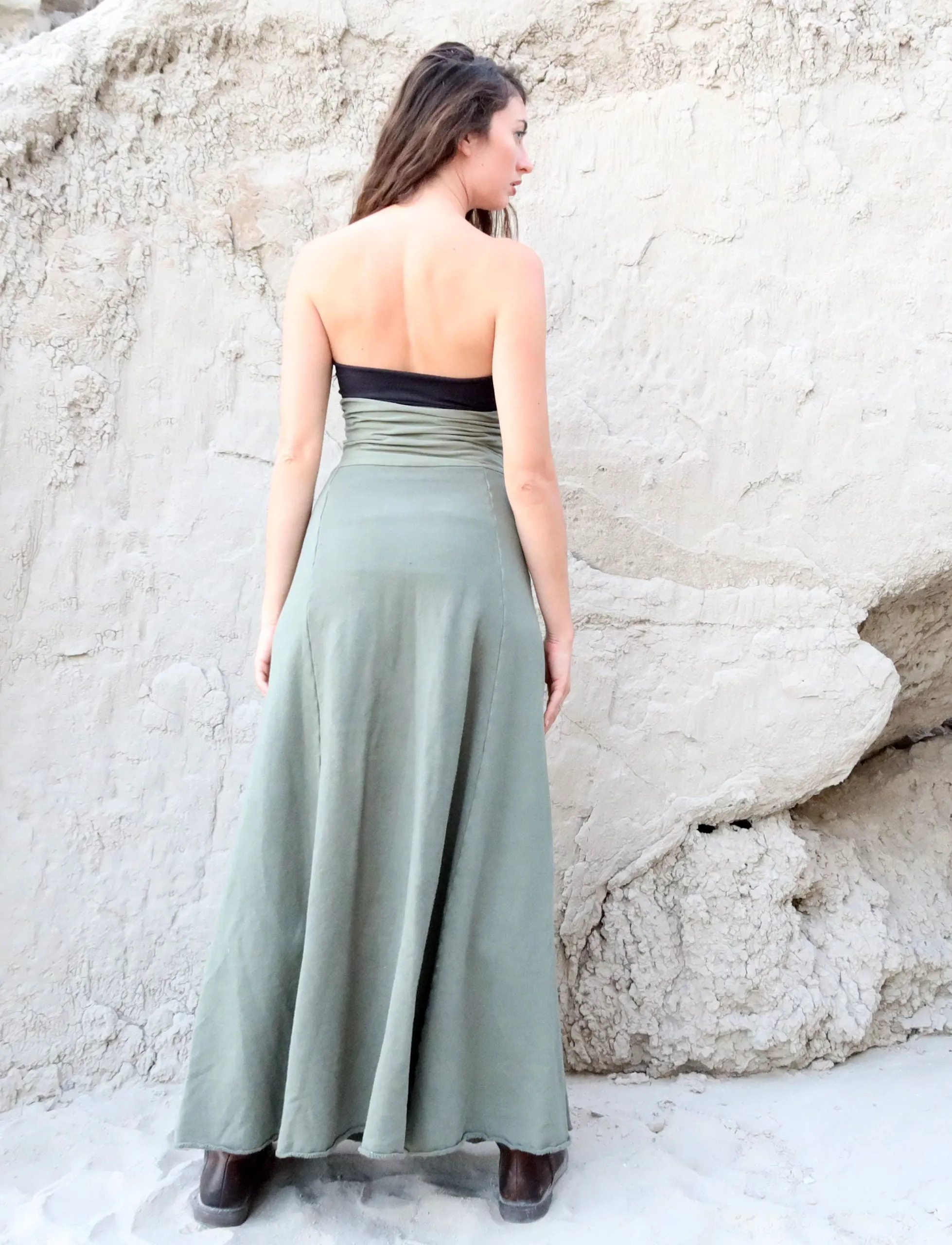 Princess Seam Long Skirt