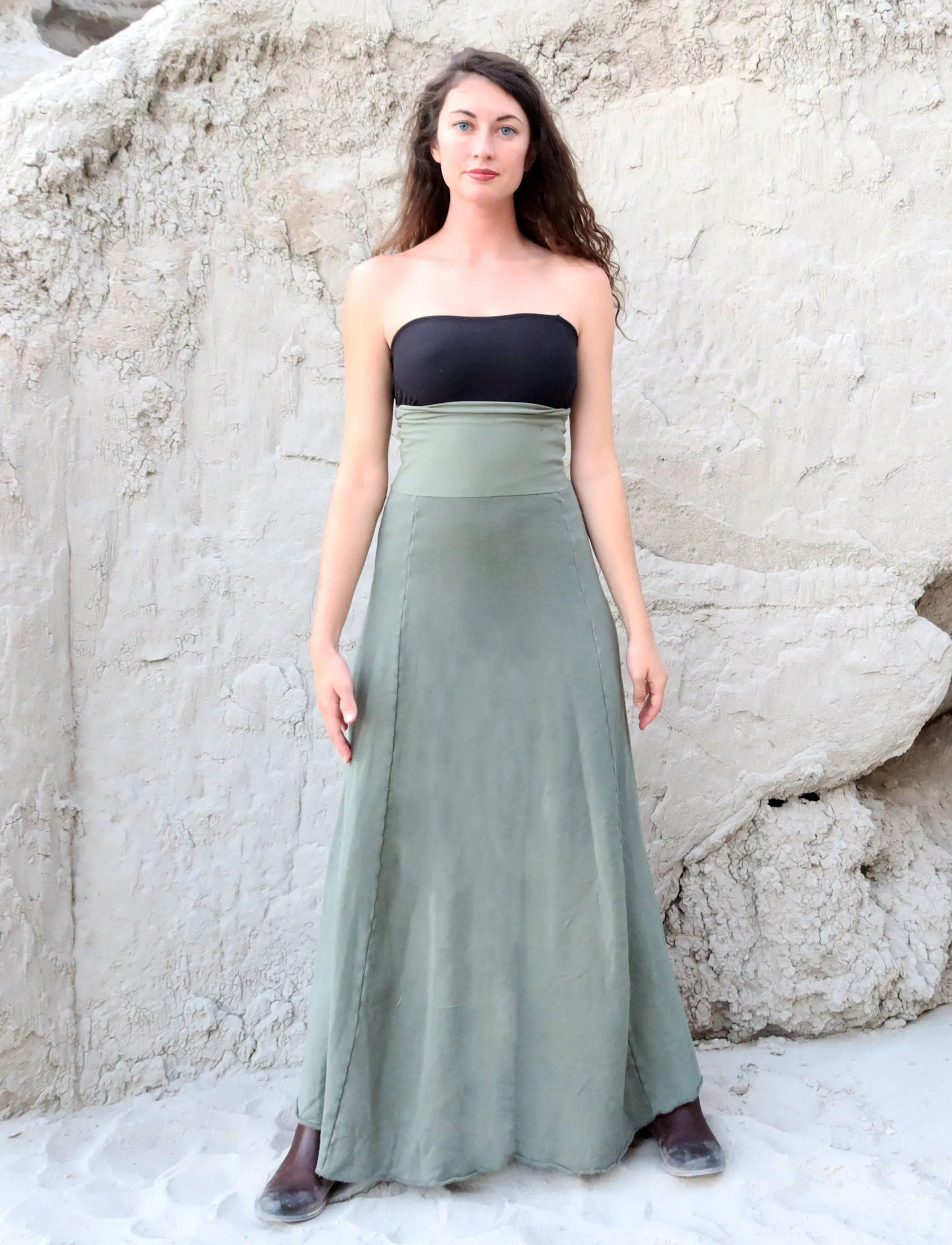 Princess Seam Long Skirt