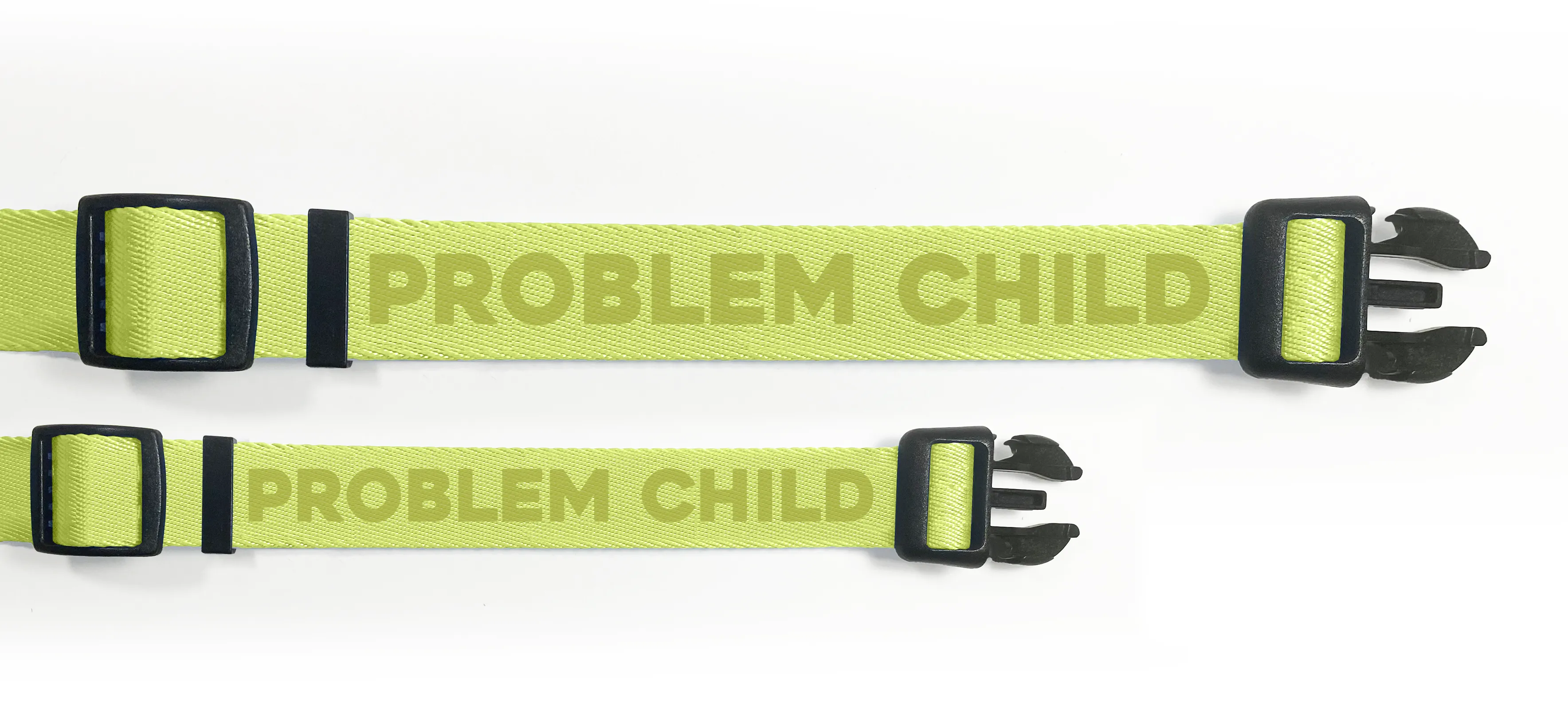 Problem Child (Tennis Ball Green) Dog Collar