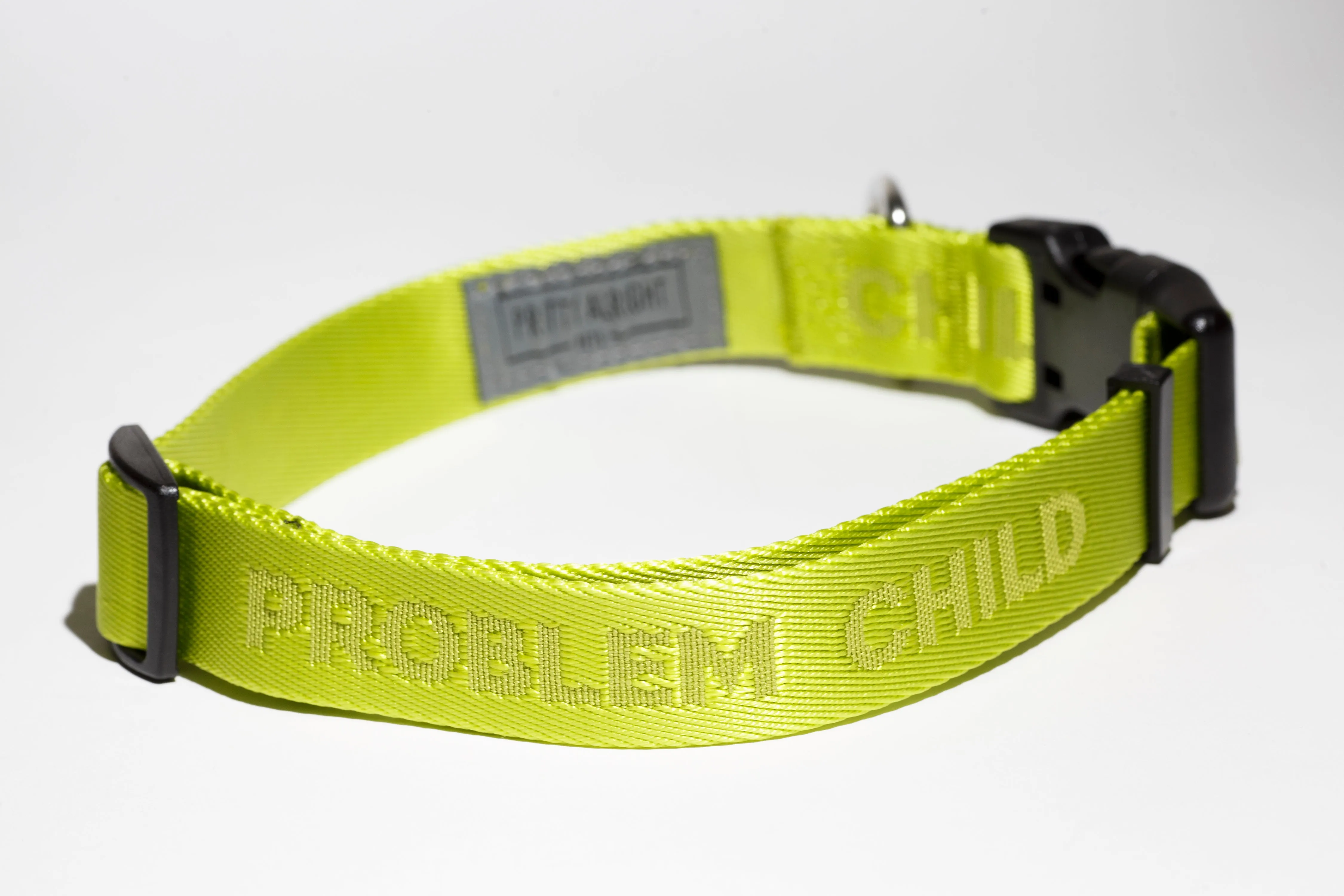 Problem Child (Tennis Ball Green) Dog Collar