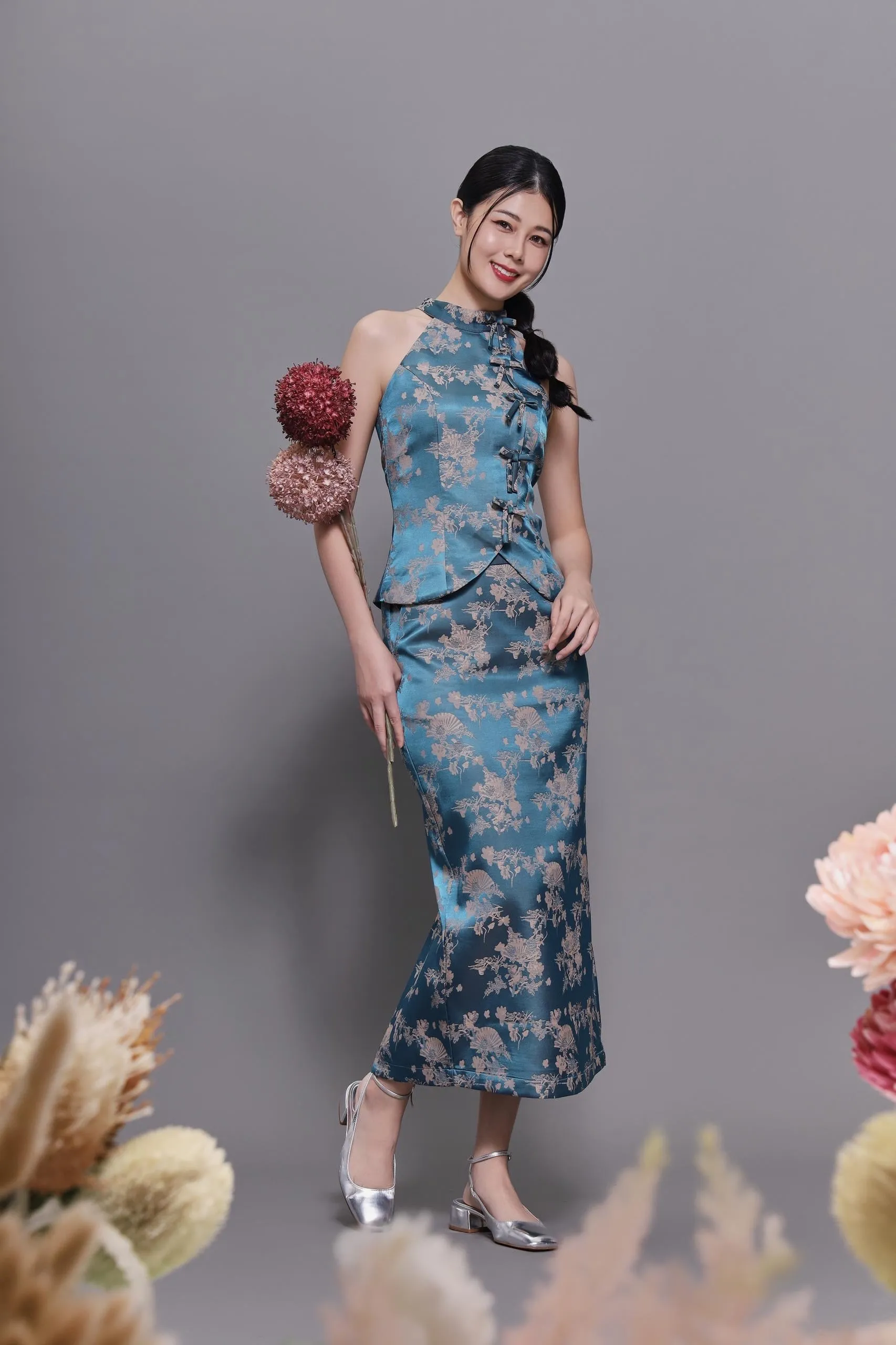 Qian Orient Brocade Top