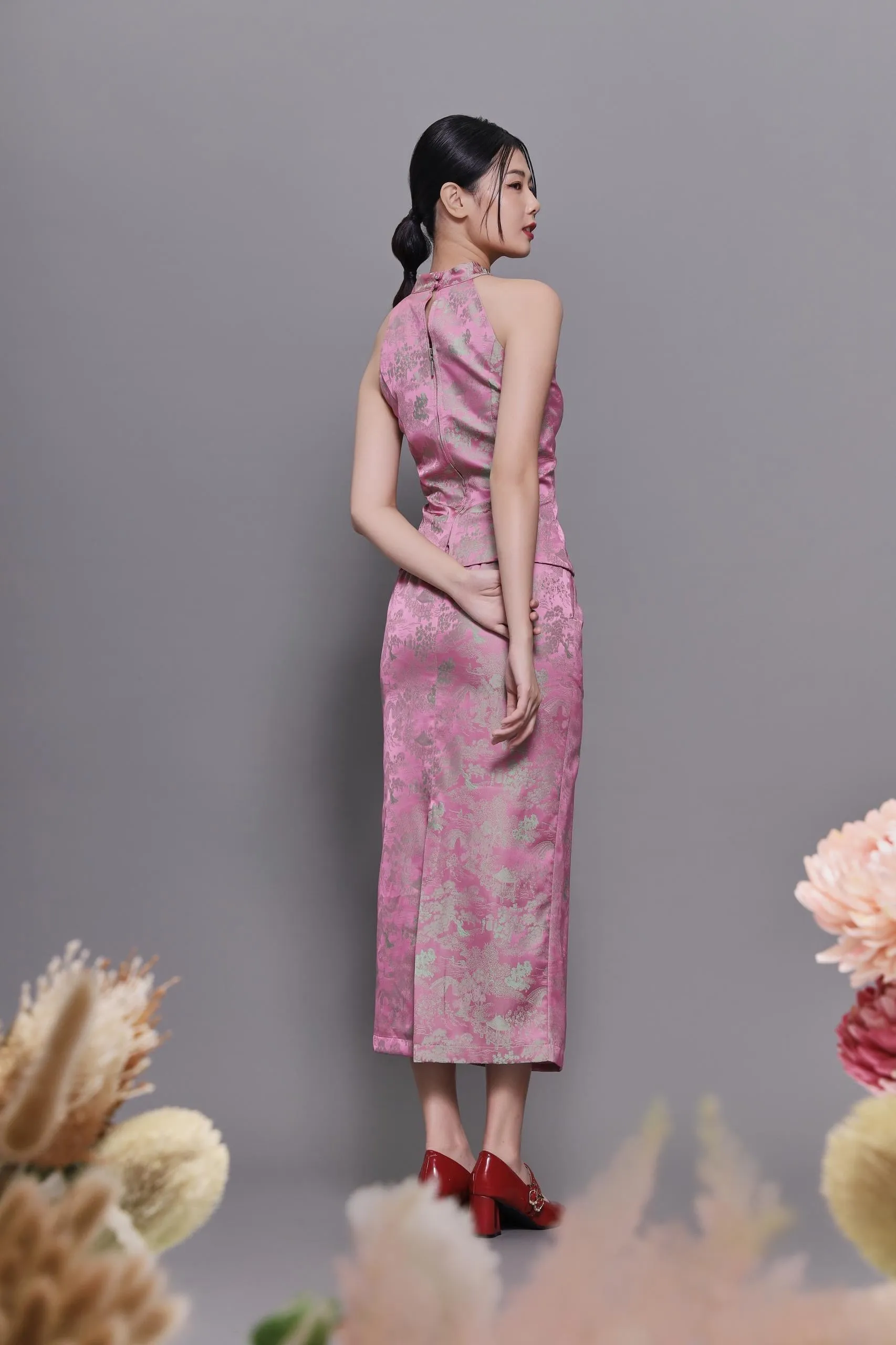 Qian Orient Brocade Top