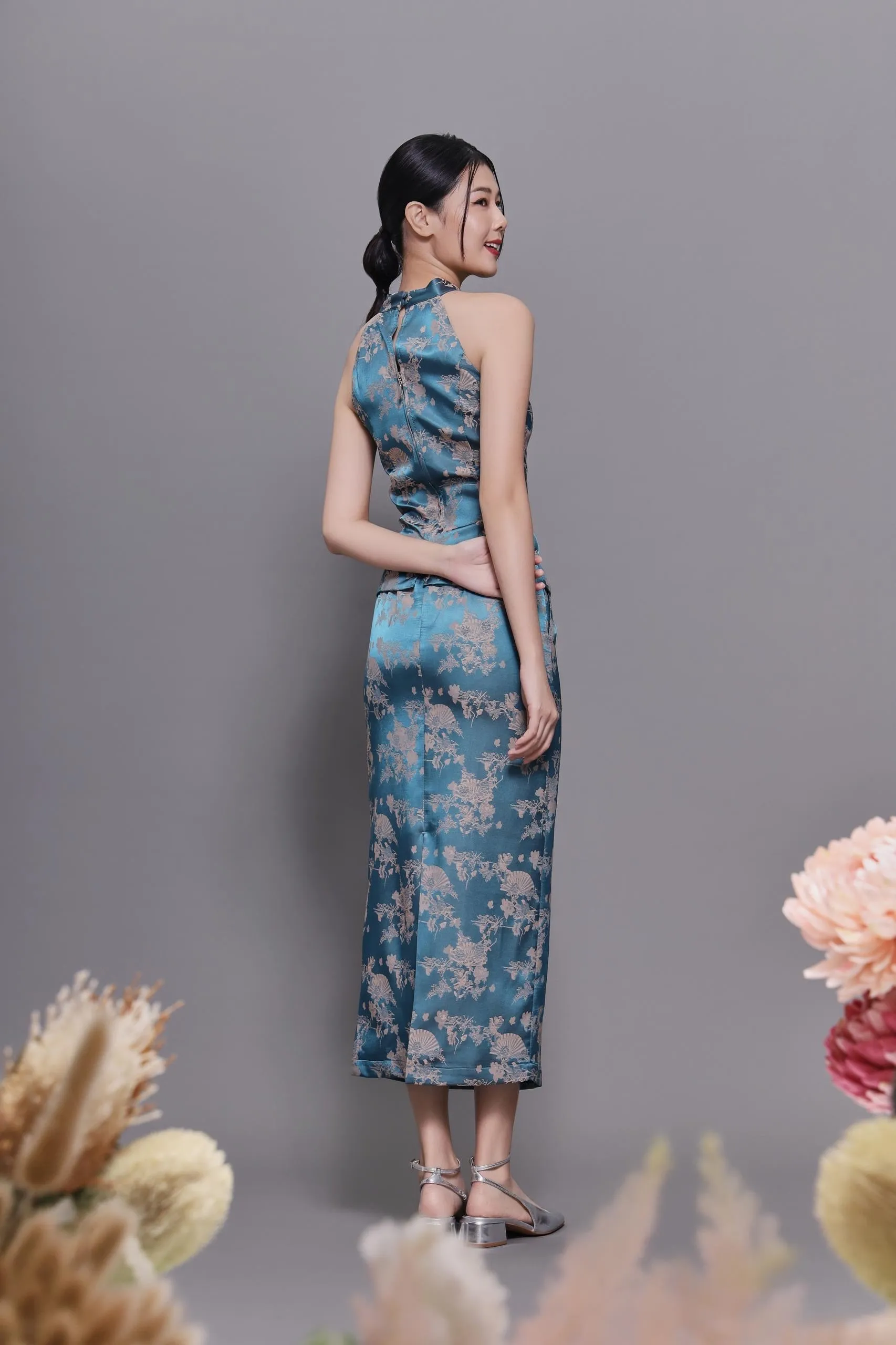 Qian Orient Brocade Top