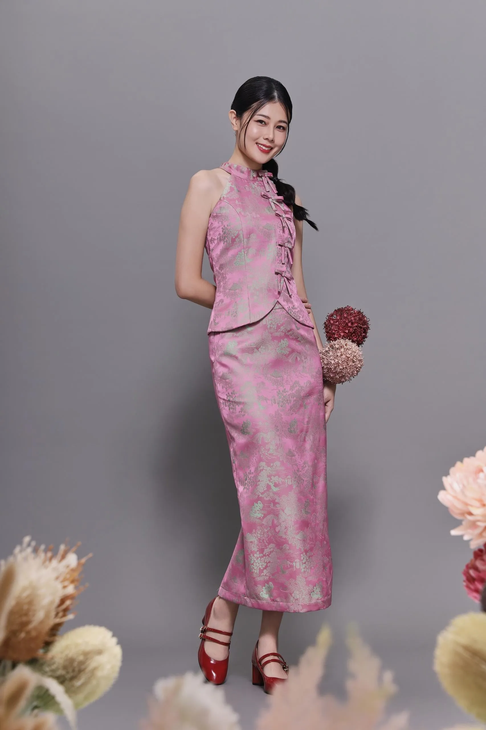Qian Orient Brocade Top