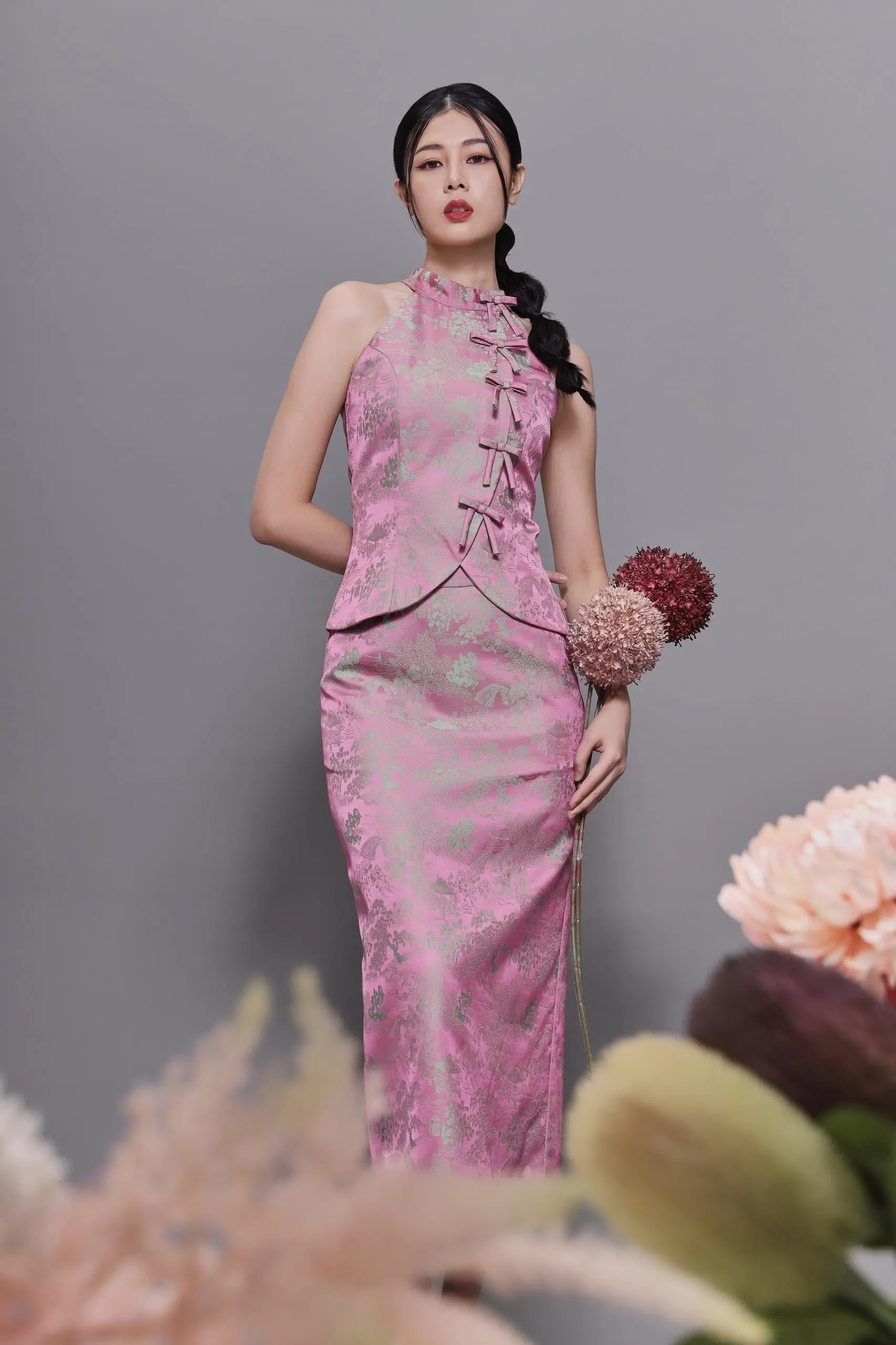 Qian Orient Brocade Top