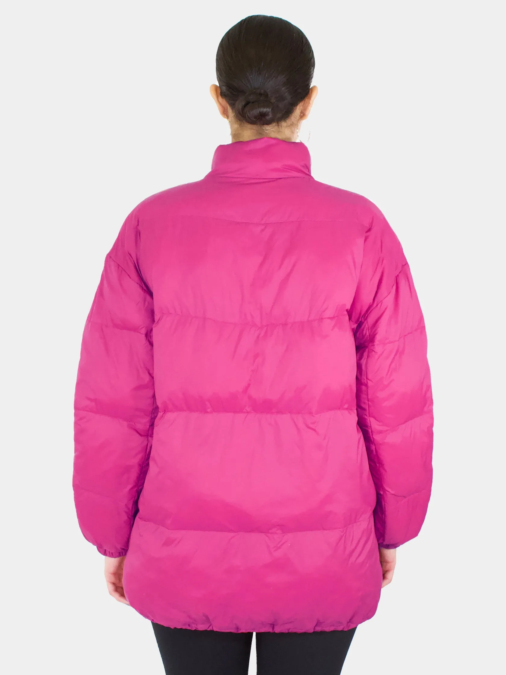 Quilted Puffer Coat - Size 34