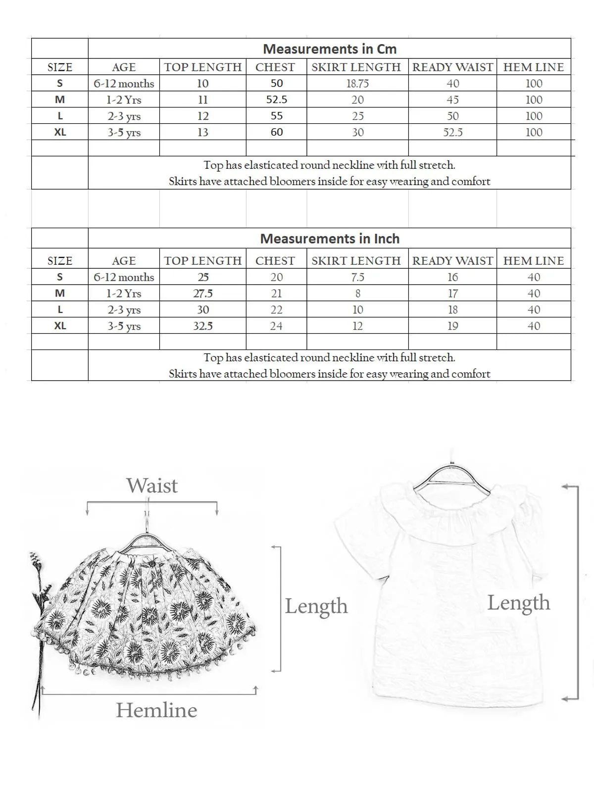 Quirky Pig Printed Cotton Baby Girl Skirt Top With Bloomer