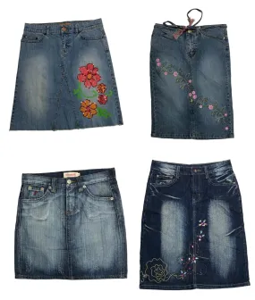 "Denim Dominance: The Skirt that Steals the Show!"  🌟(S-491)