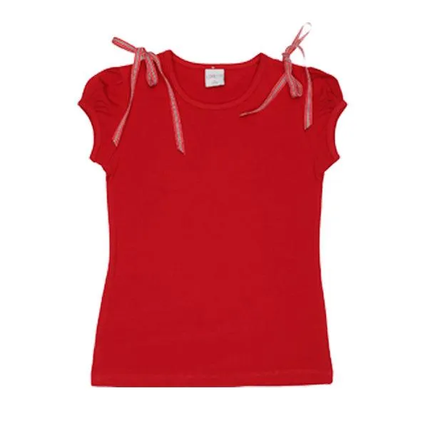 RED AND WHITE DOODLE SKIRT SET