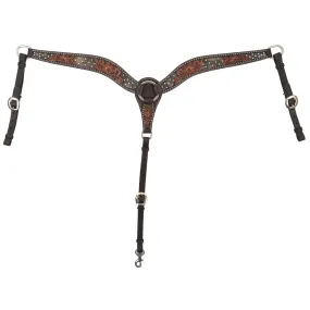 REINSMAN DARK FLASH ARIZONA FLOWER BREAST COLLAR