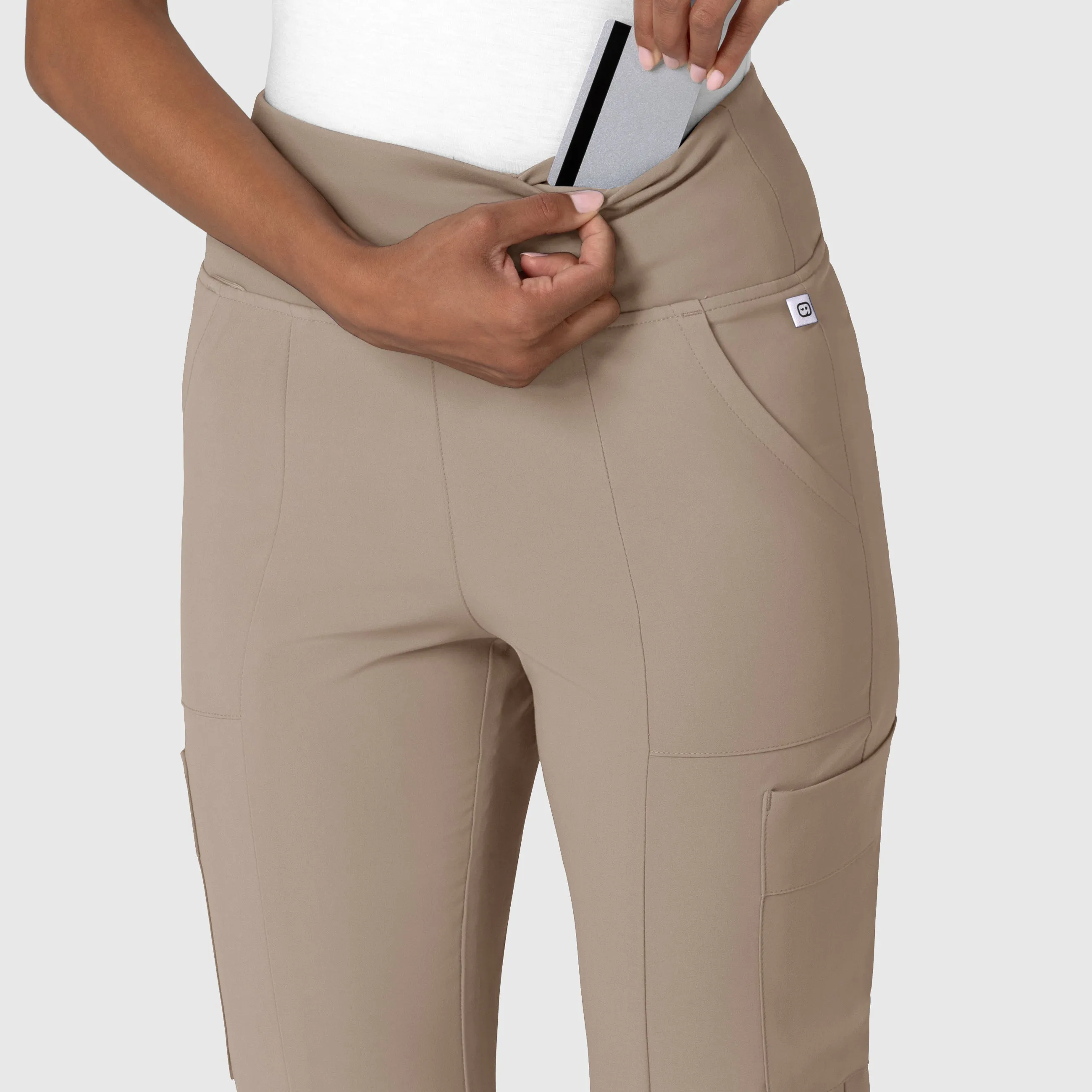 RENEW Women's Cargo Flare Scrub Pant - Haze