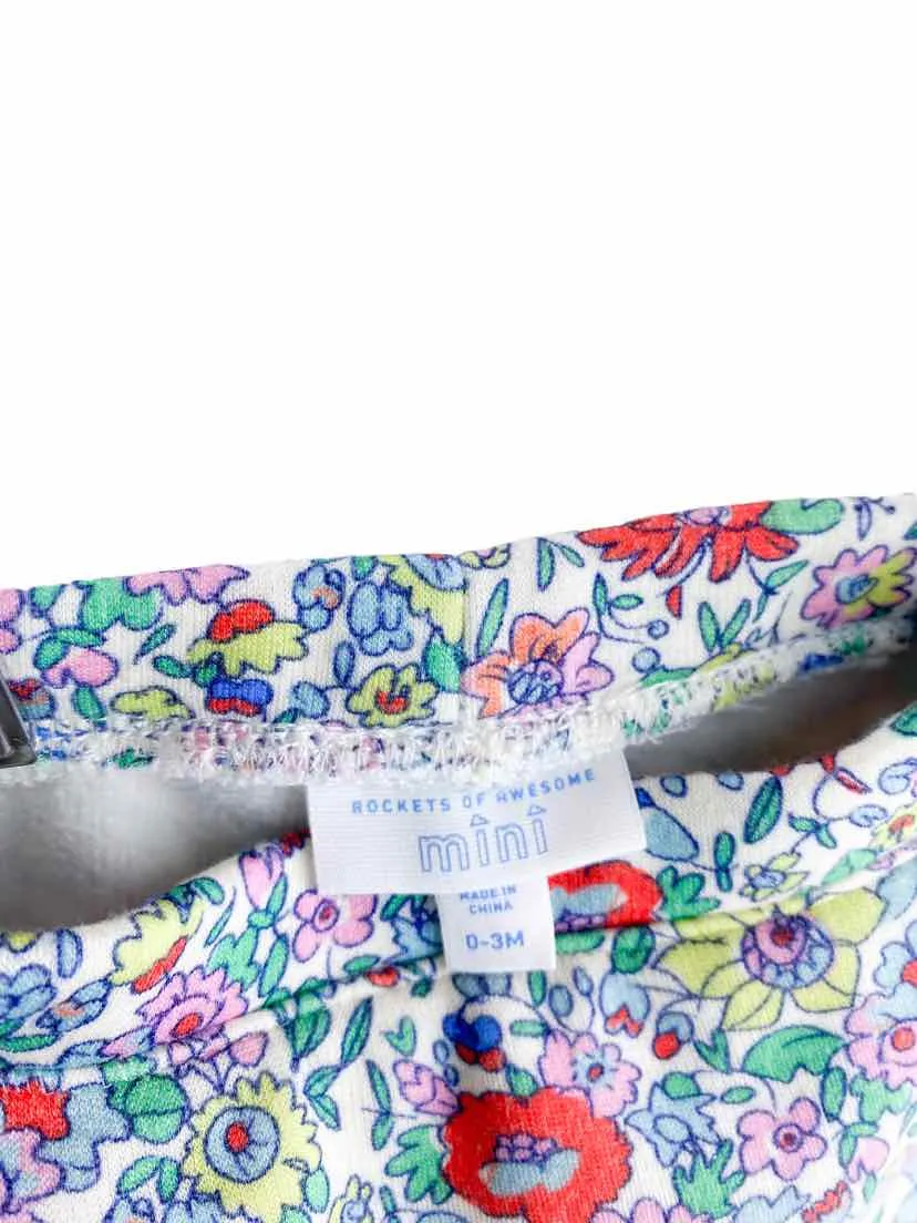 Rockets of Awesome Mini, Baby Girl Floral Skirt/Legging, Ivory/Multi, Size 0-3