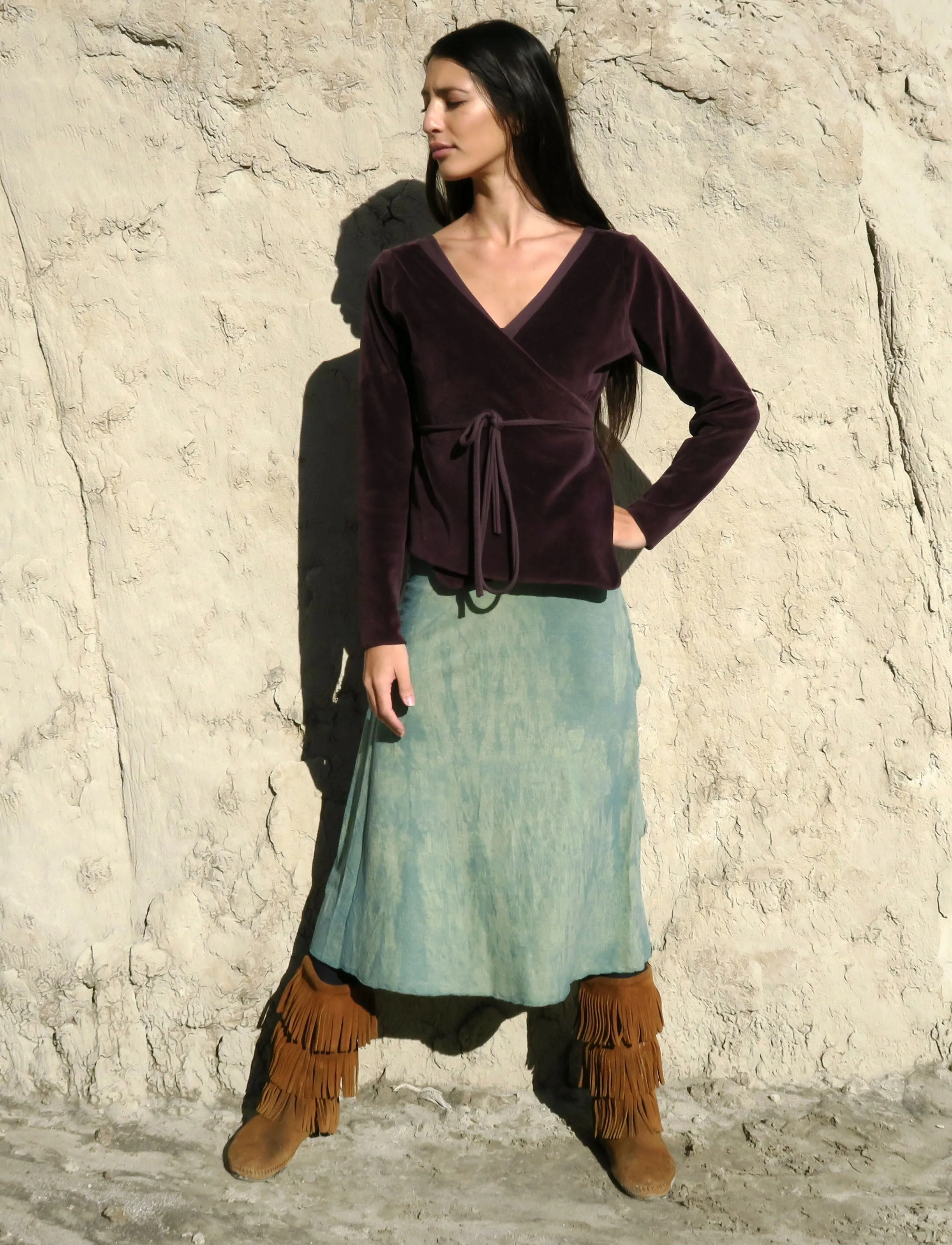 Ruffle Butt Simplicity Below Knee Skirt
