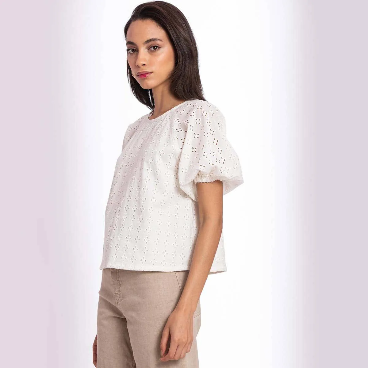 Schiffli Summer Top