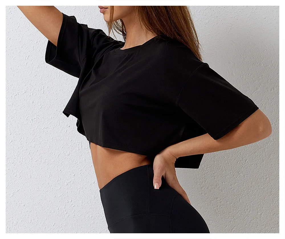 Short Sleeve Cropped Tee