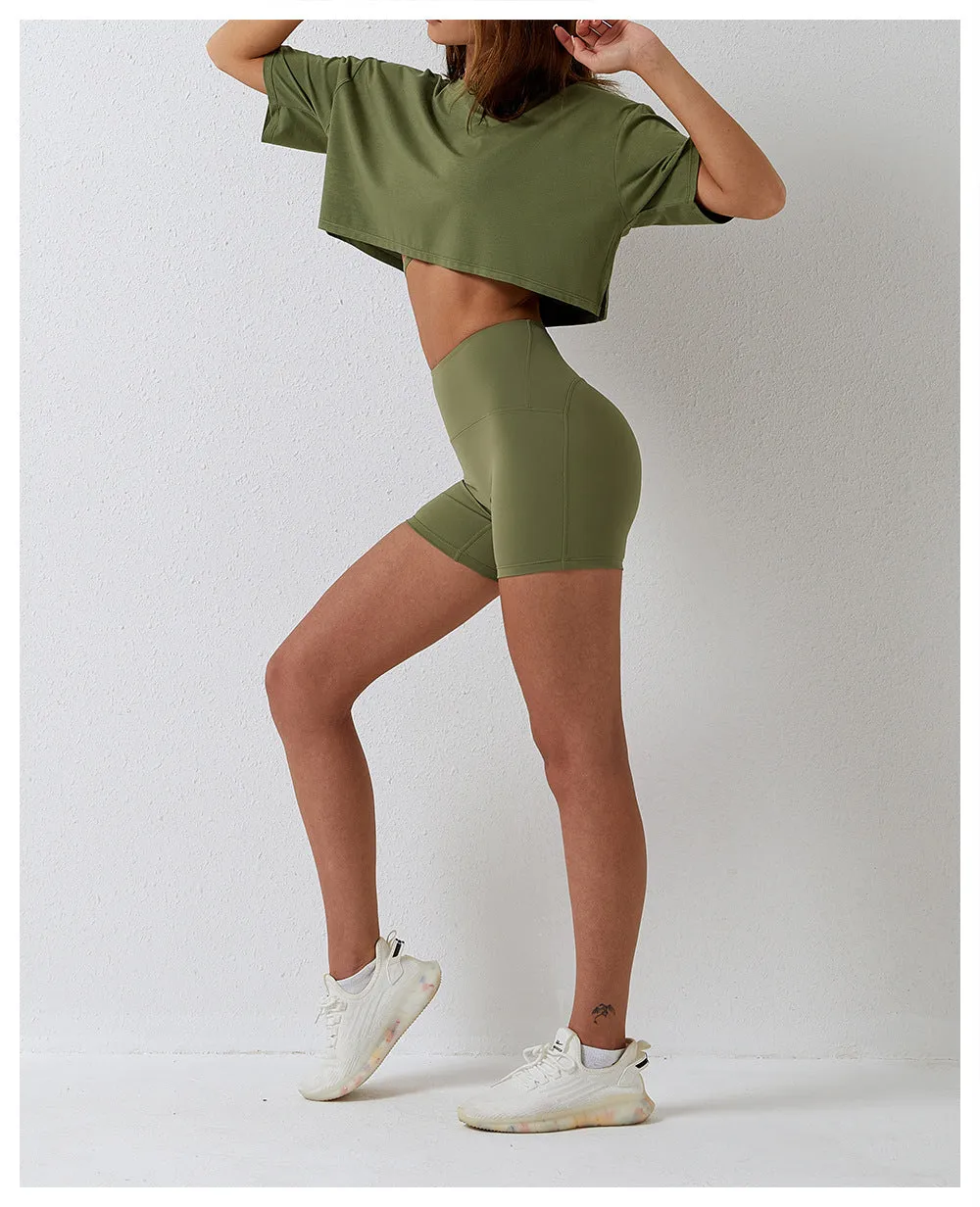 Short Sleeve Cropped Tee