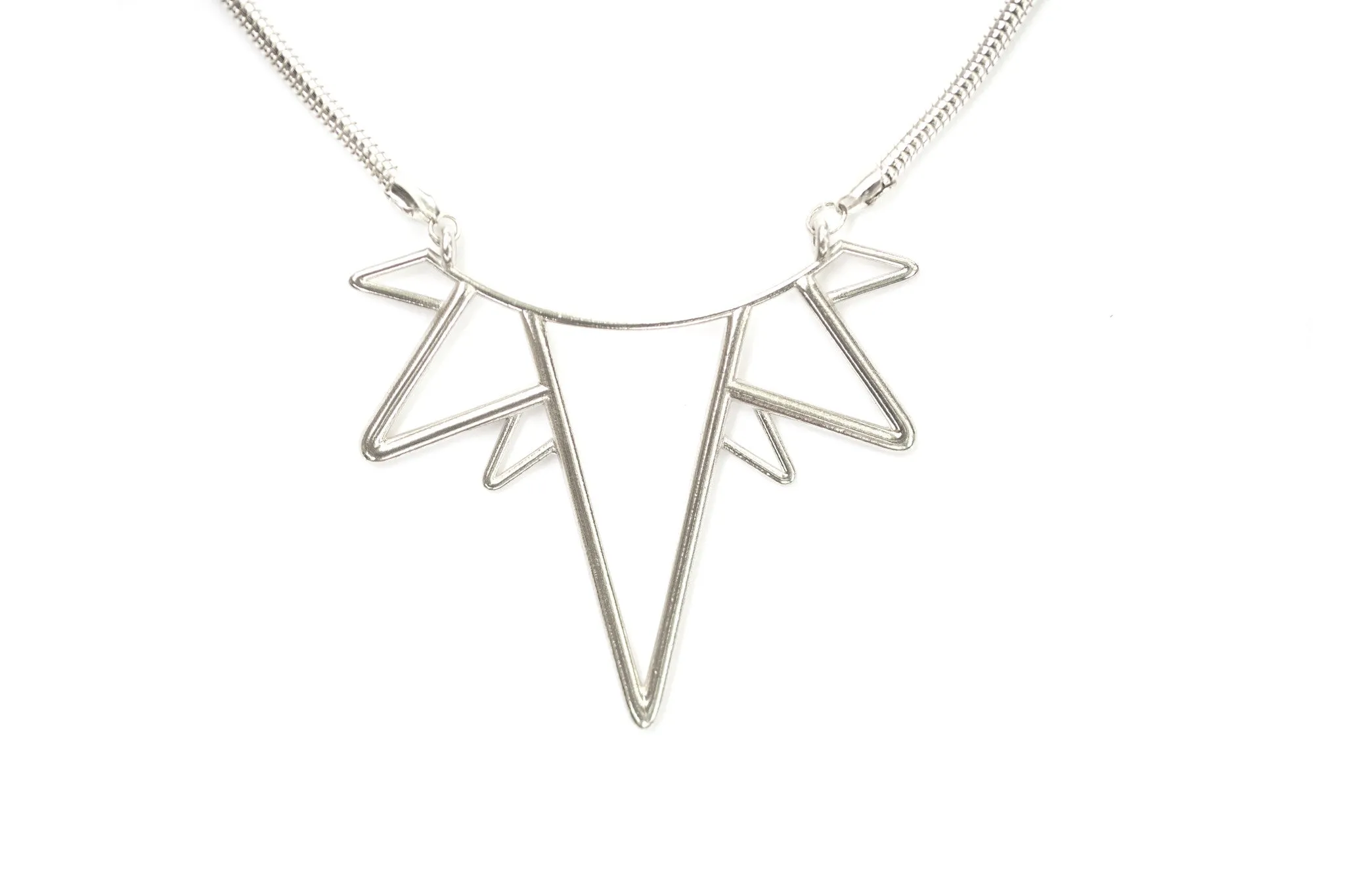 Silver Collar Sun Necklace