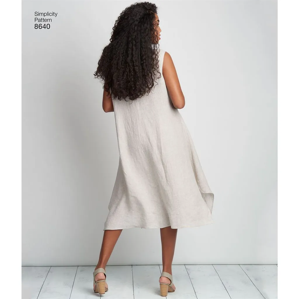 Simplicity Pattern 8640 Women’s  /  Plus Size Dress or Tunic