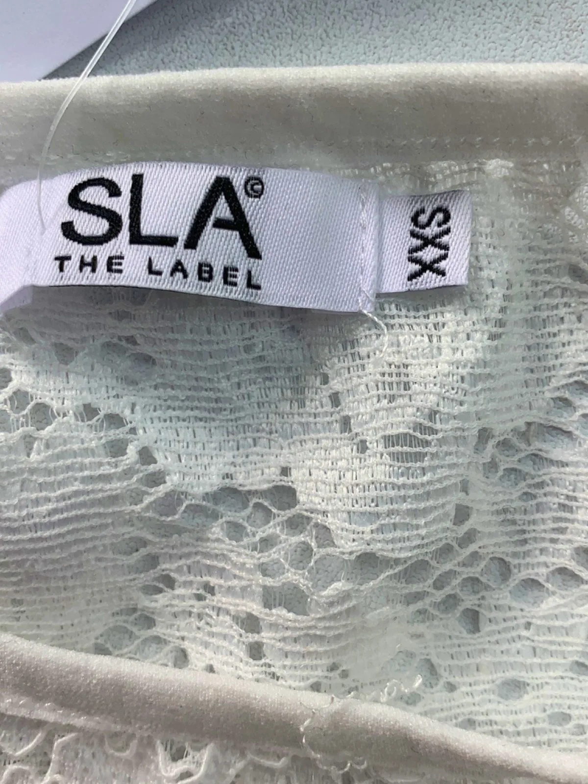 SLA White Lace Midi Skirt XXS
