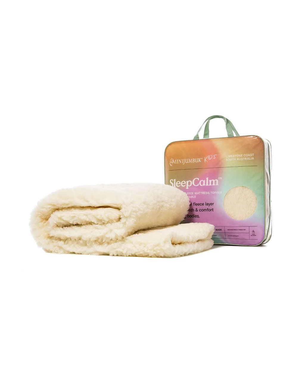 SleepCalm™ Kids Wool Fleece Mattress Topper