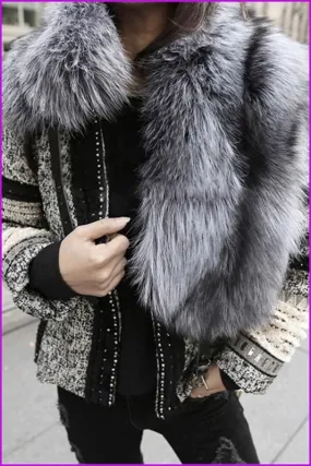 Sliver Fox Fur Scarf