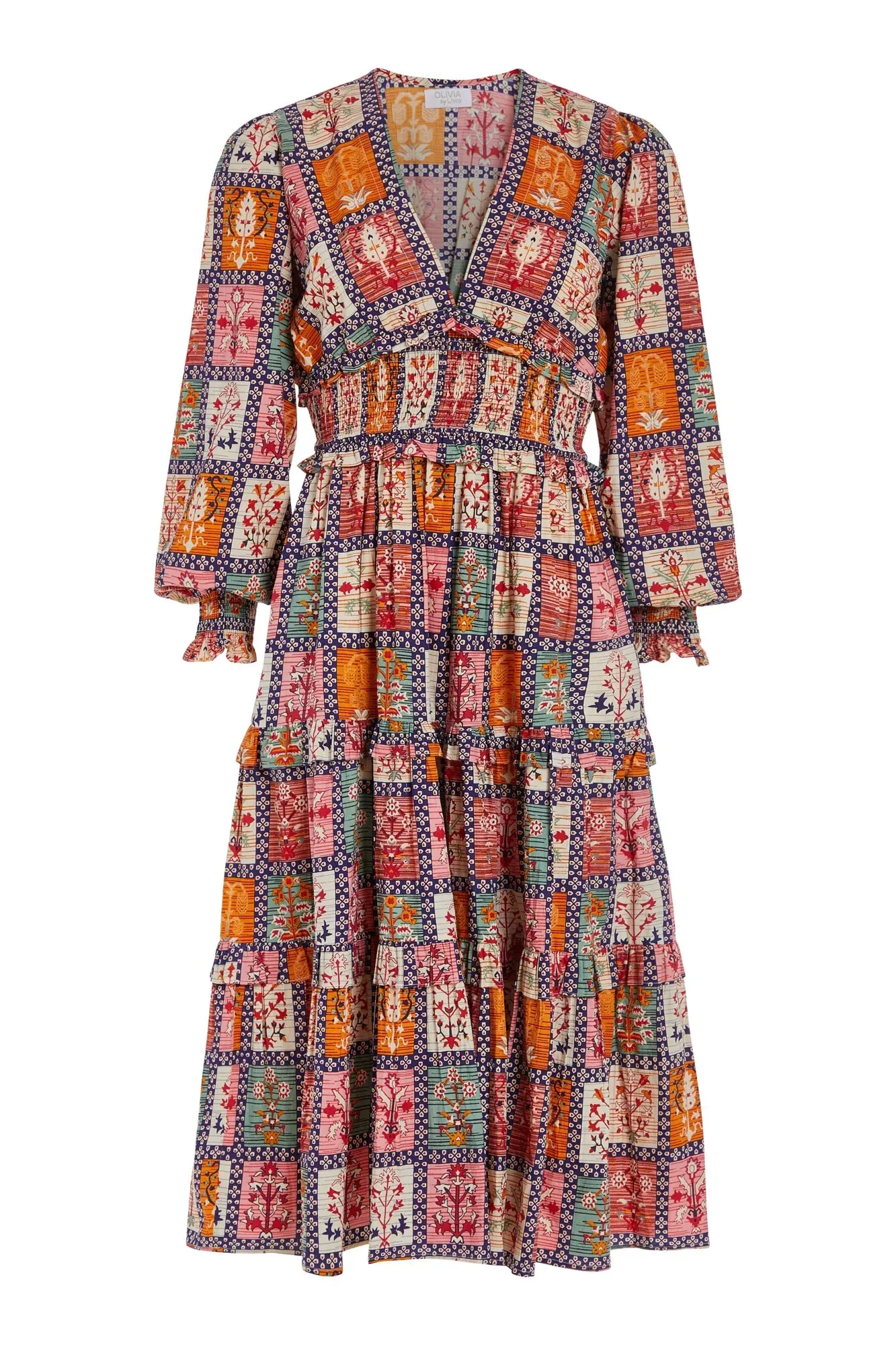 Sloan Dress (Garvest Grid)