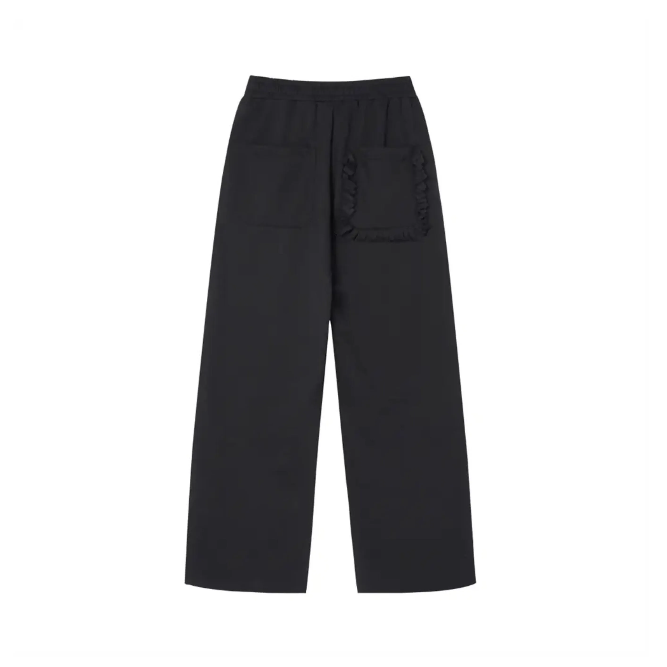 Spliced Button Patchwork Pants