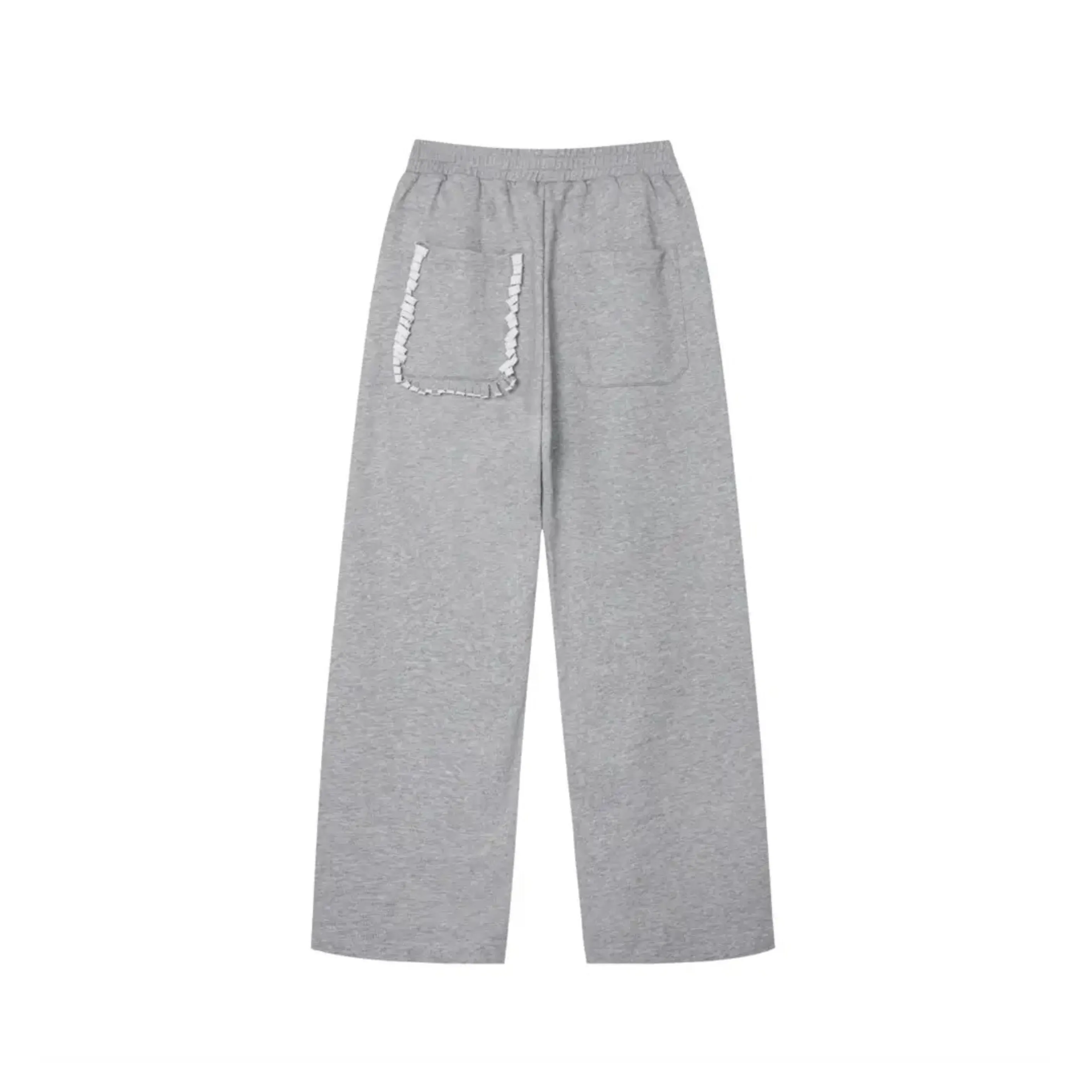 Spliced Button Patchwork Pants