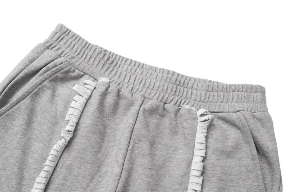 Spliced Button Patchwork Pants