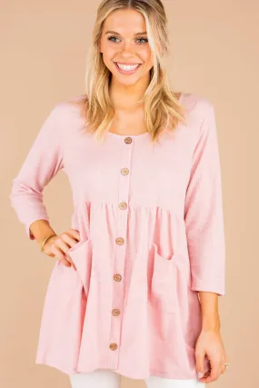 Start It Off Right Blush Pink Babydoll Tunic