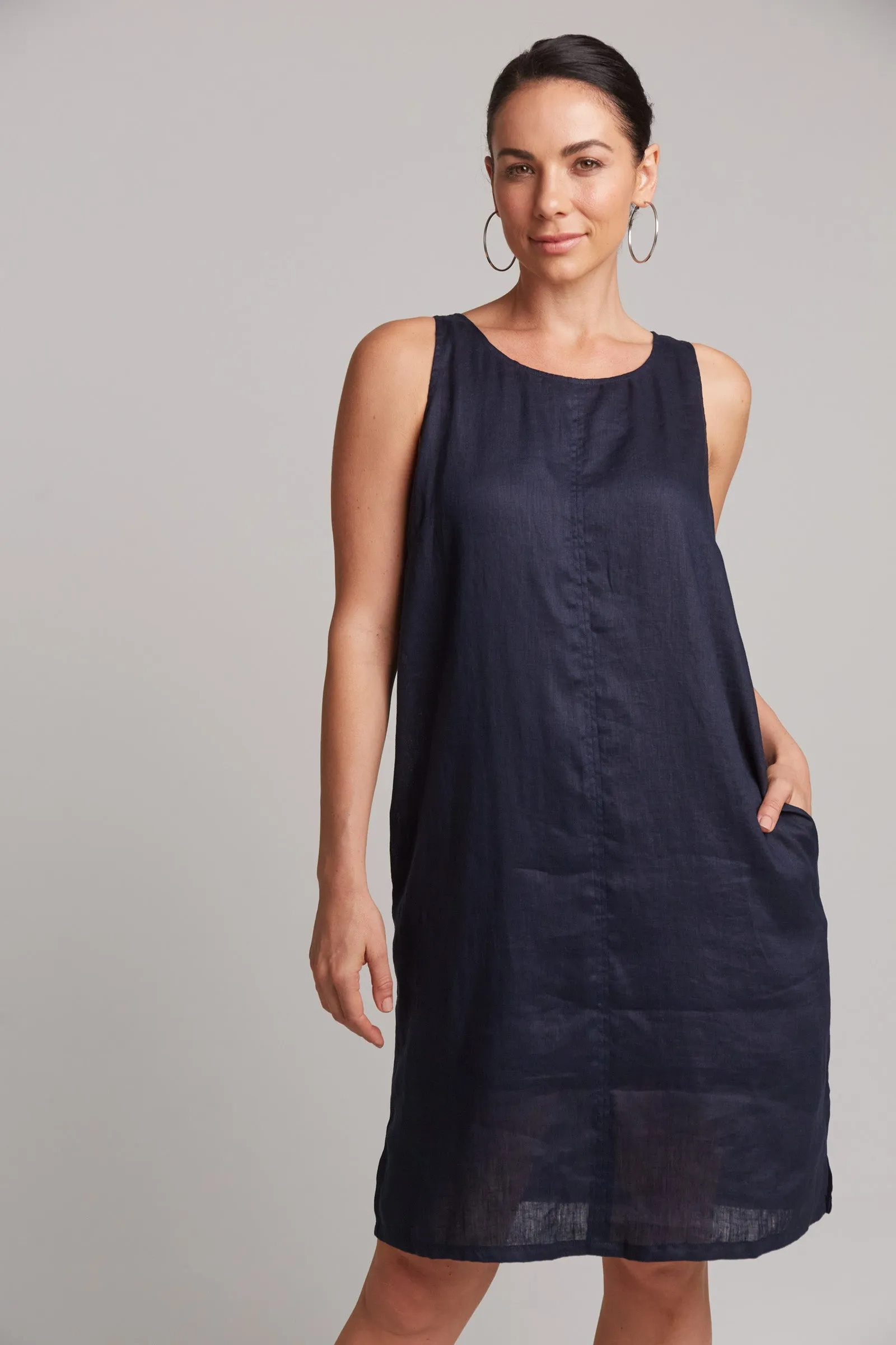 Studio Midi Dress - Navy