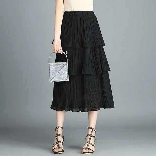 Summer Casual Dot Bud Lace Skirt