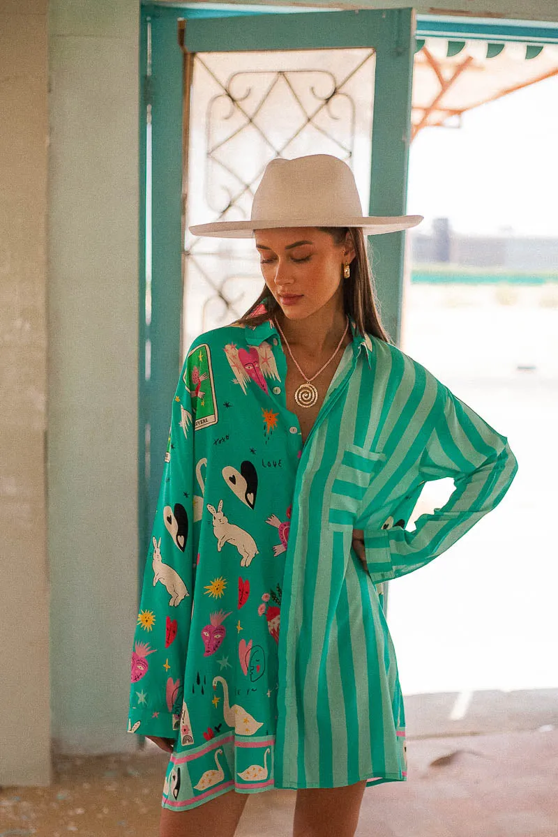 Swan Lake Shirt Dress