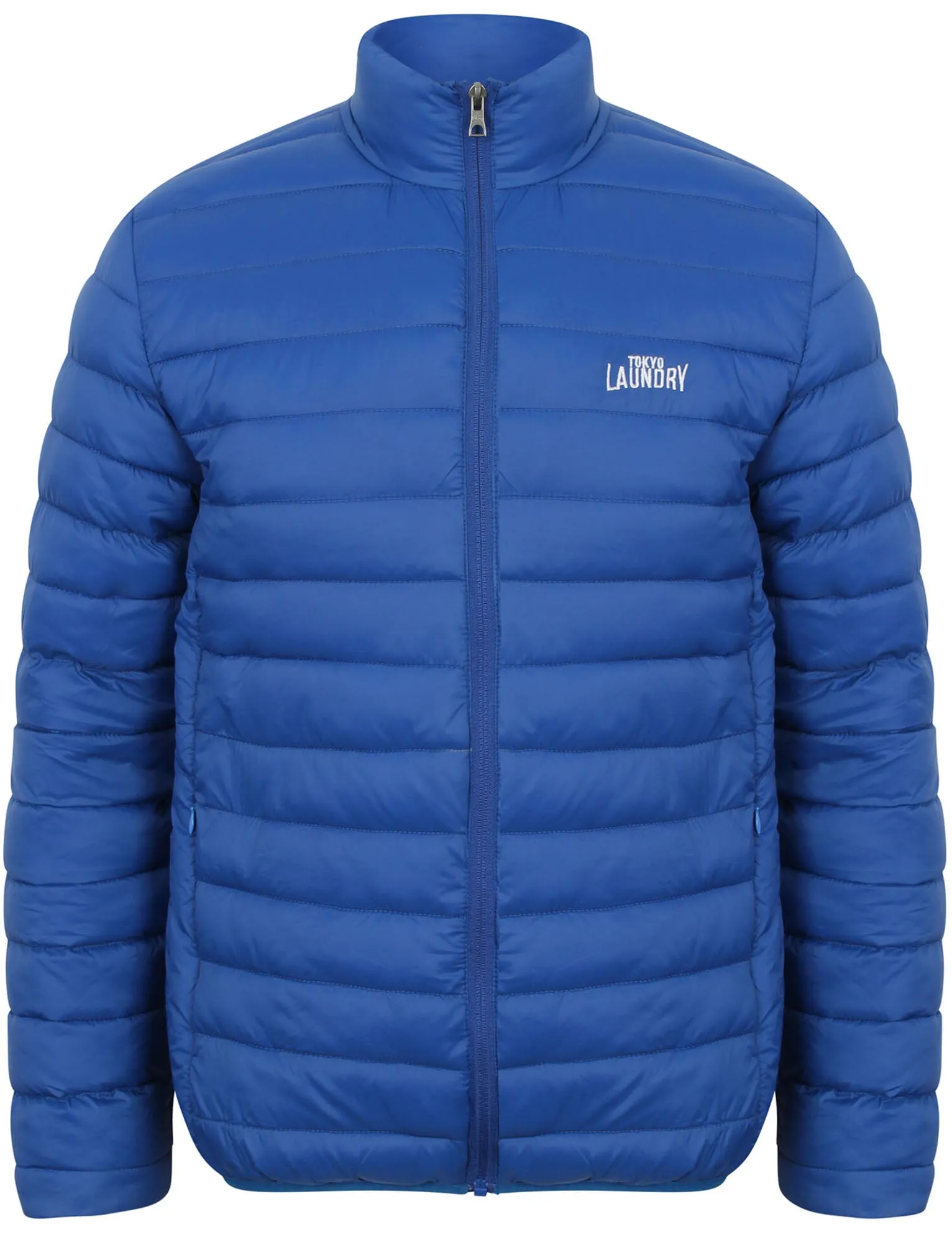 Tabor Quilted Puffer Jacket in Monoco Blue - Tokyo Laundry