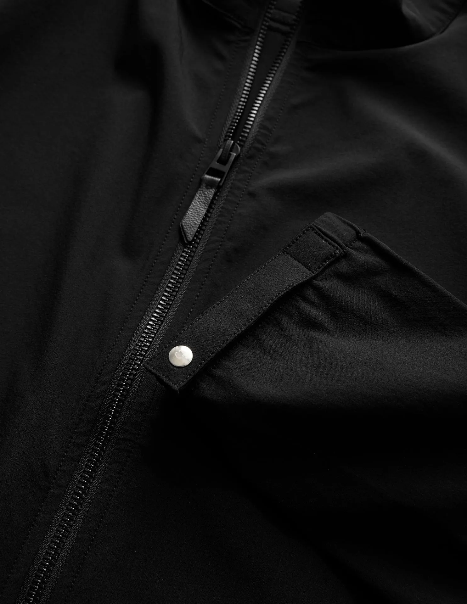 Tech Stretch Track Jacket Black