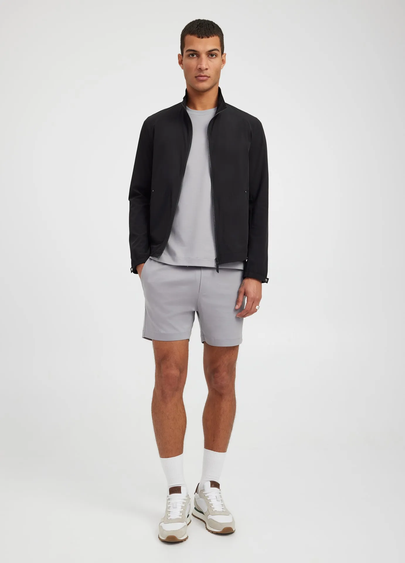 Tech Stretch Track Jacket Black