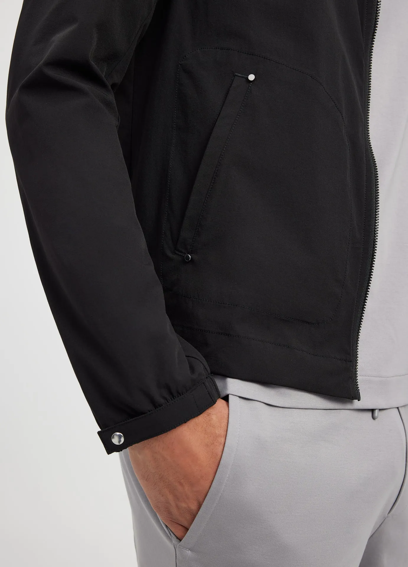 Tech Stretch Track Jacket Black
