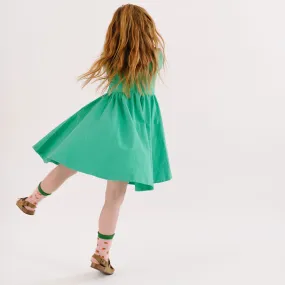 The Short Sleeve Ballet Dress in Mint Green