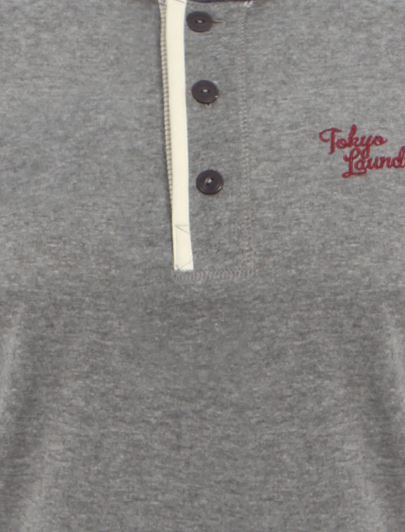 Tokyo Laundry Mount Wrangell henley top in blue