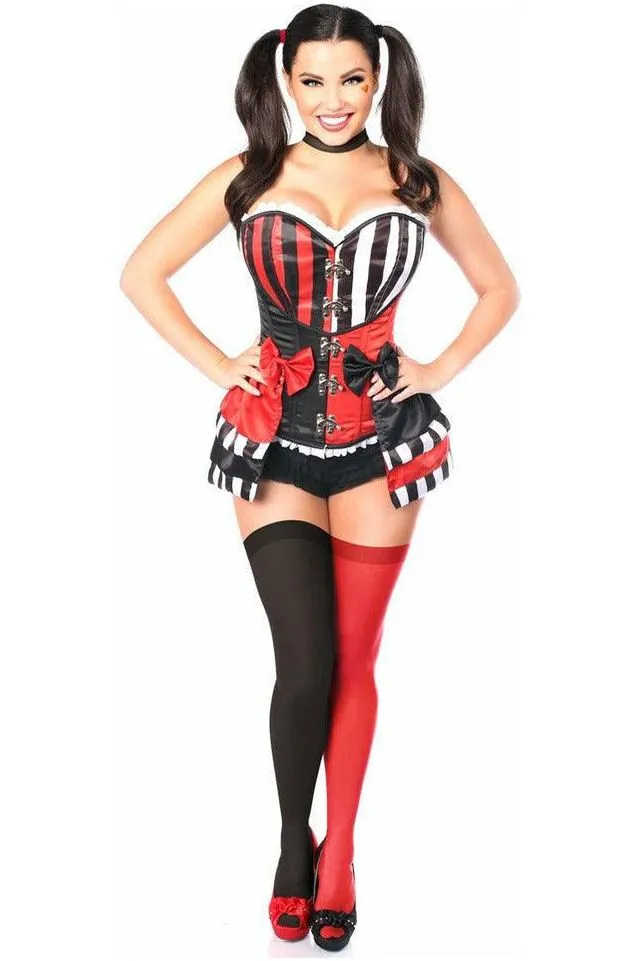 Top Drawer 3 PC Jokester Villian Corset Costume