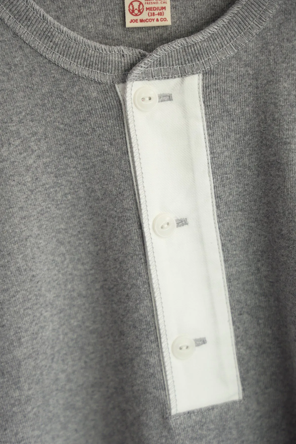 Union Henley Undershirt S/S - Grey