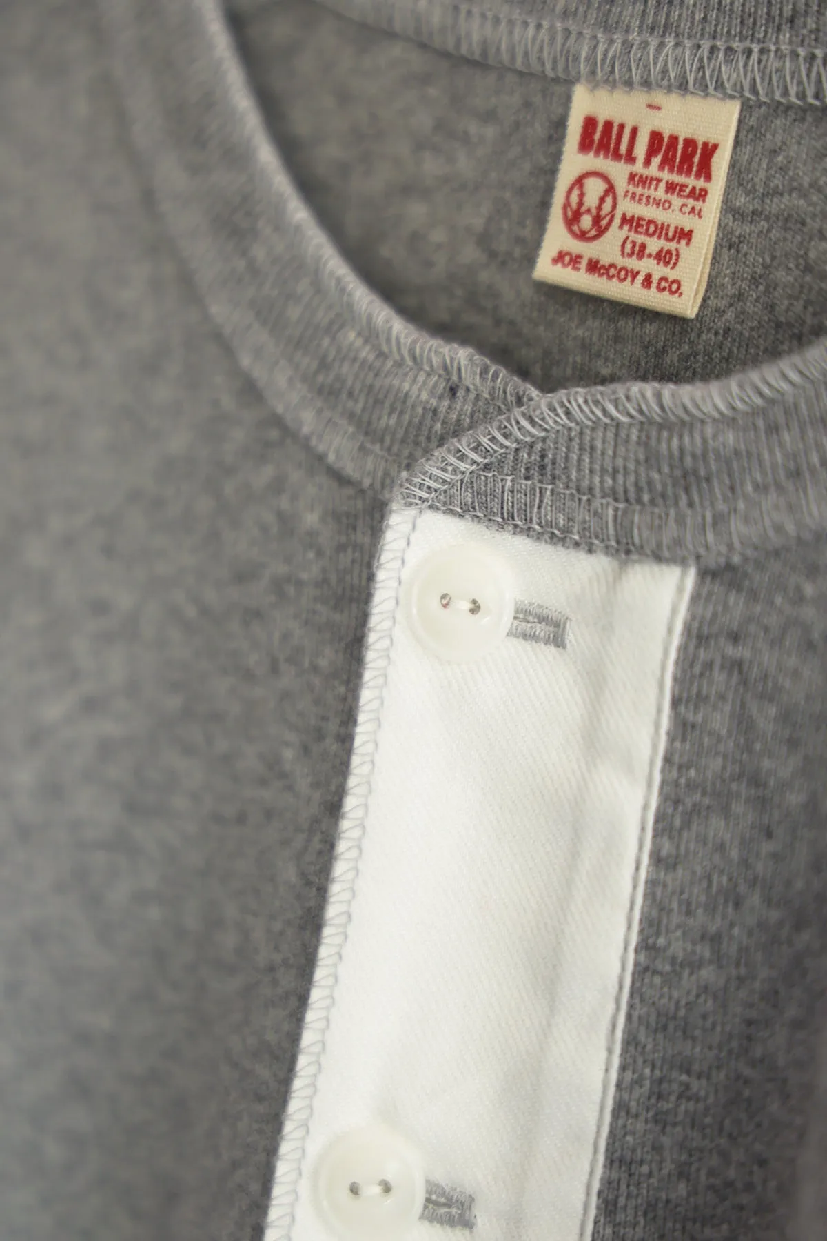 Union Henley Undershirt S/S - Grey