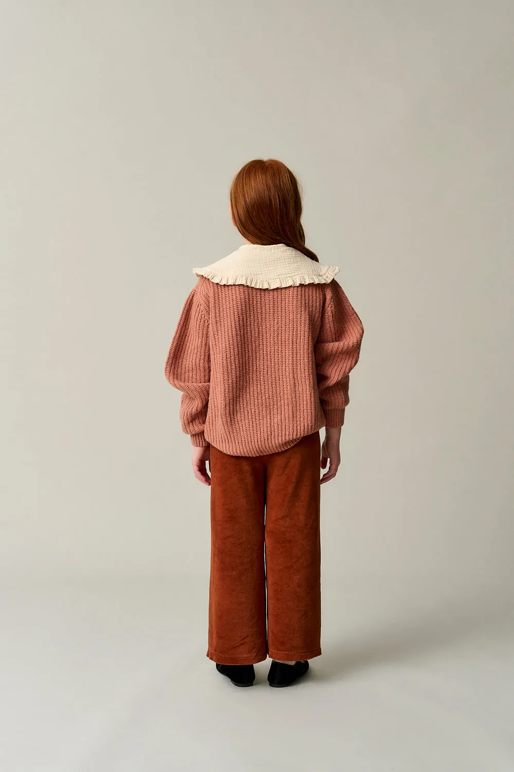 Velour flared pants