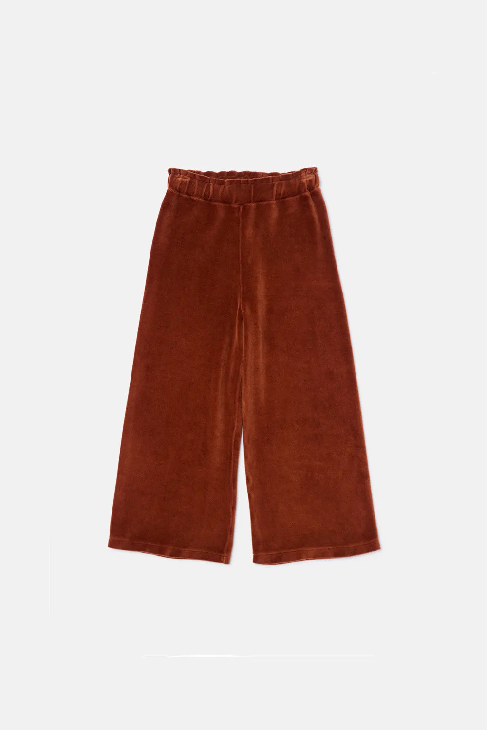 Velour flared pants